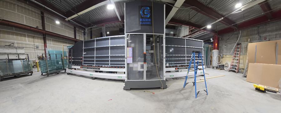 Production line installed on site